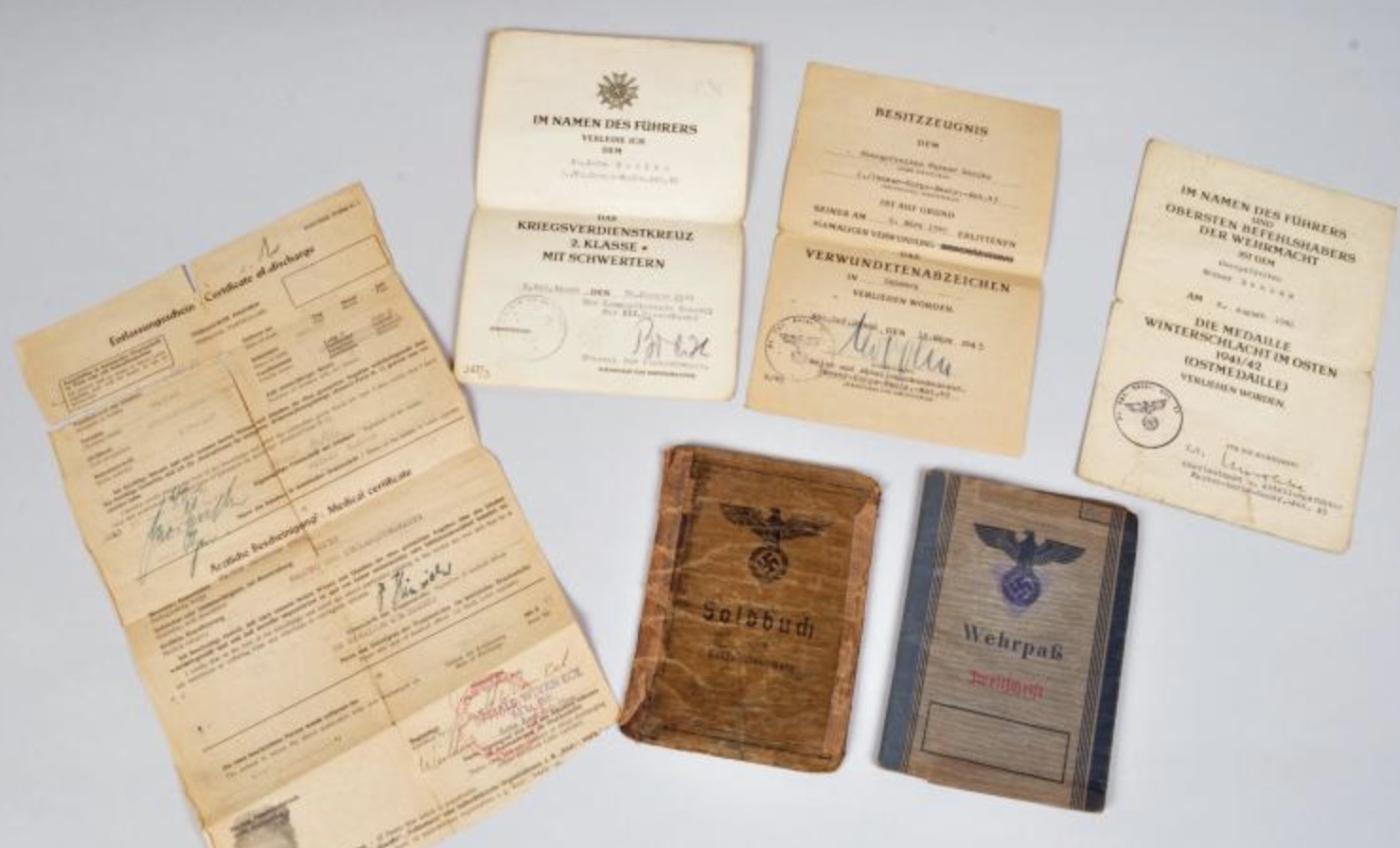 Wehrpass German military personnel document 