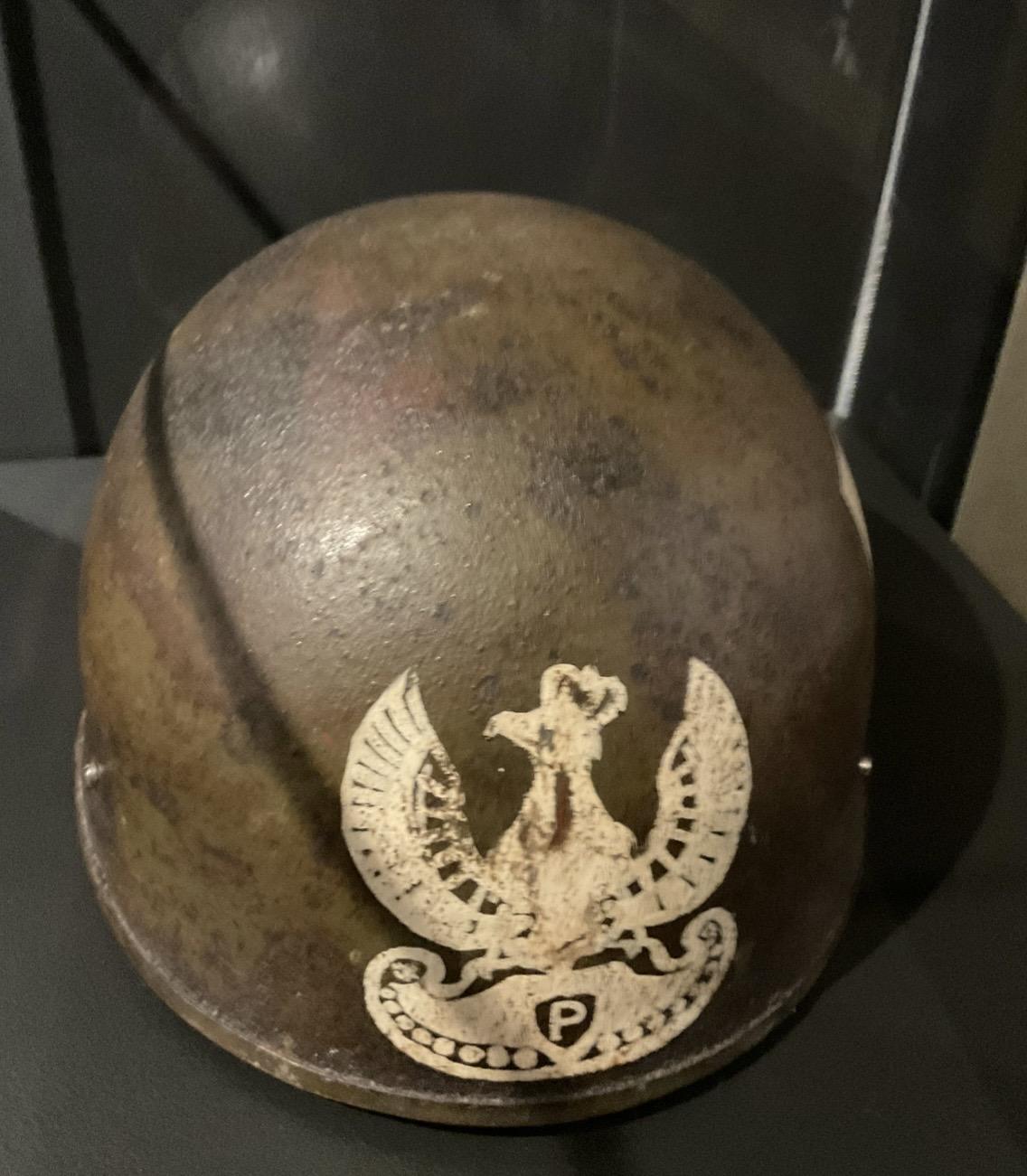 British airborne helmet used by Polish airborne troops