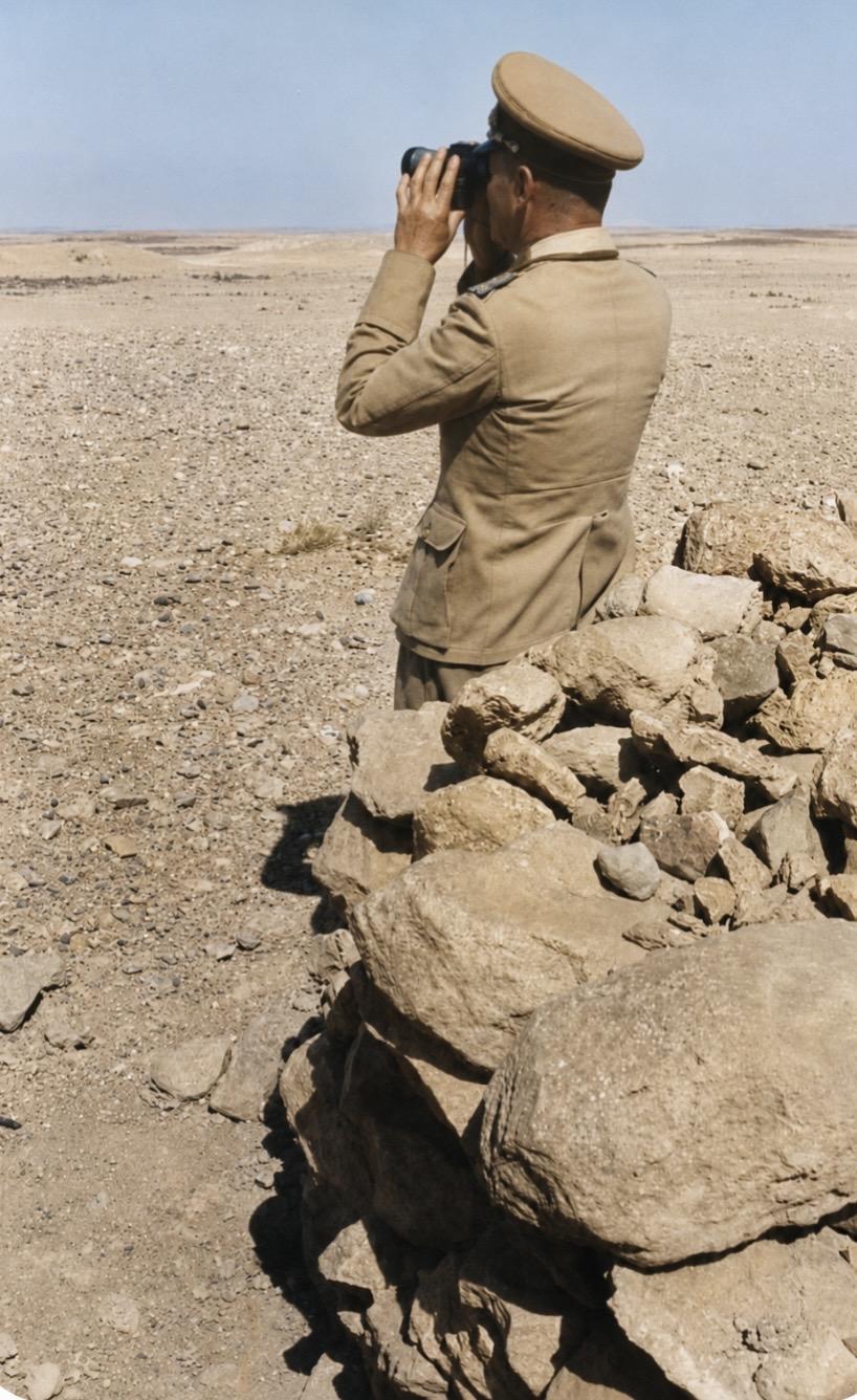 Rommel and his binoculars 