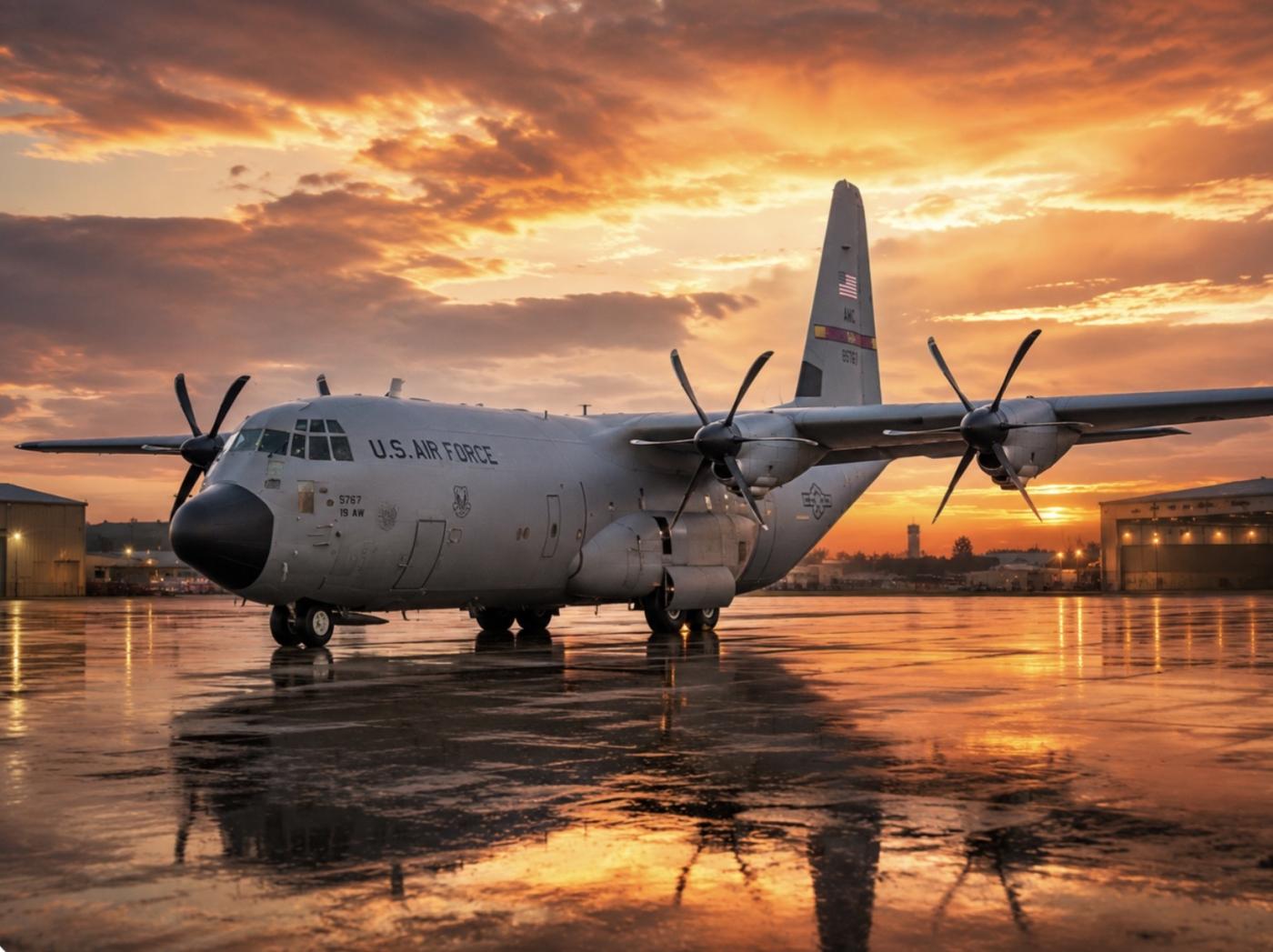 C-130 Hercules plane 