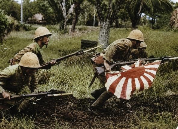 Japanese banzai charge Saipan