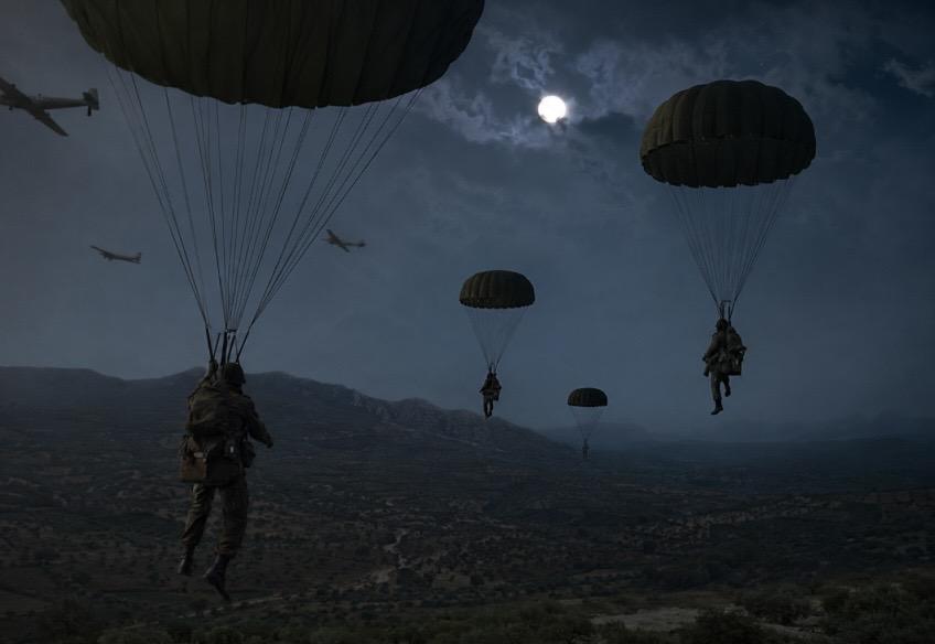Says parachute drop 
