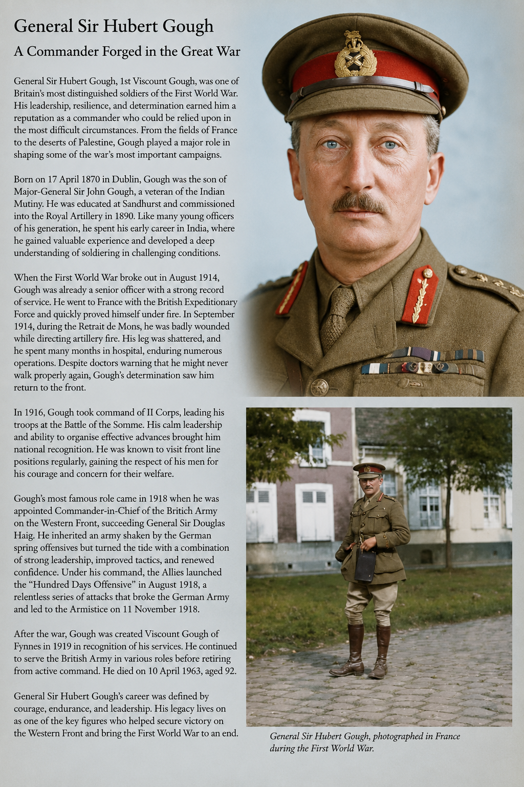 General Hubert gough 