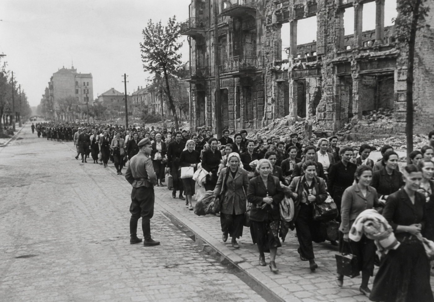 German troops marching polish to massacre wolf