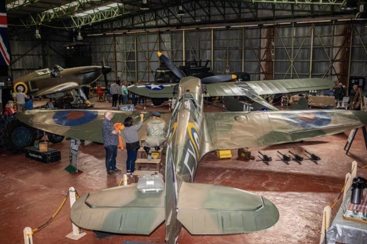 Spitfire Planes In Hanger