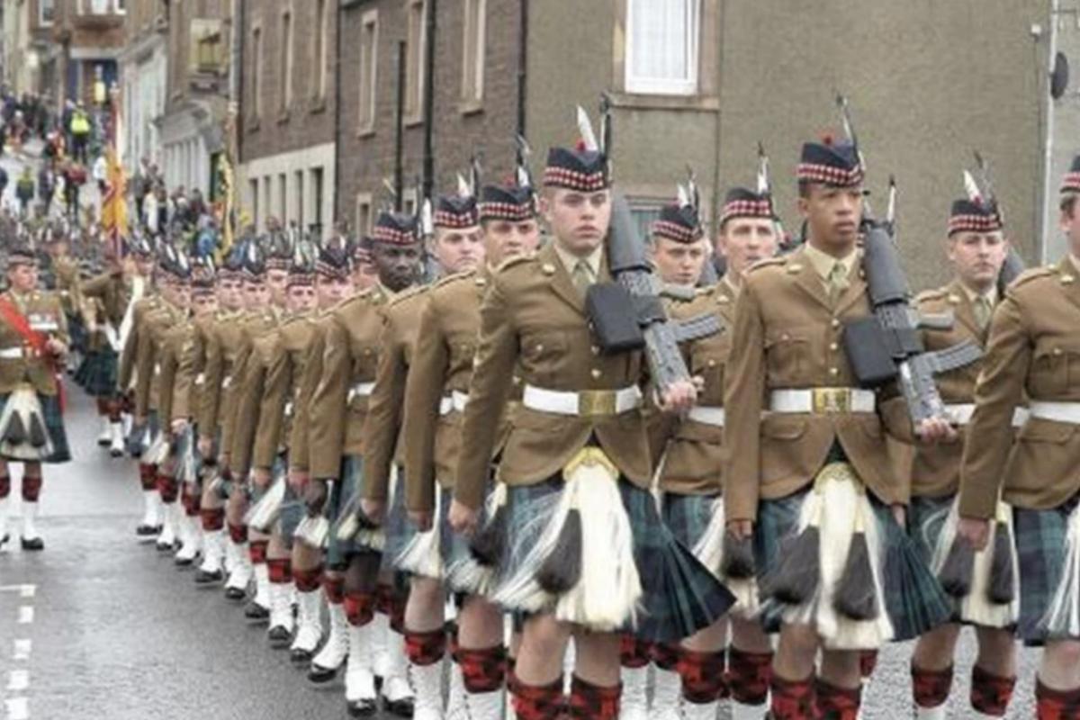 Scottish troops
