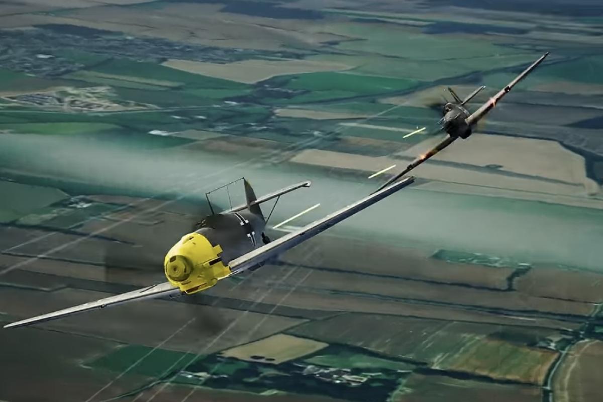 Fighter planes spitfires and meccersmit 