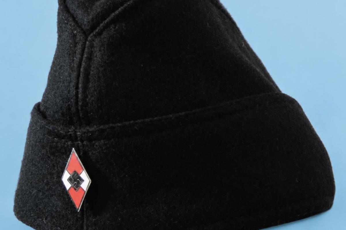 Hitler youth cap and badge 