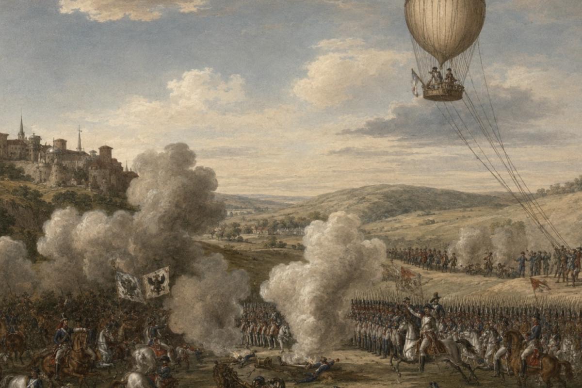 First military aerial use of observation in a war