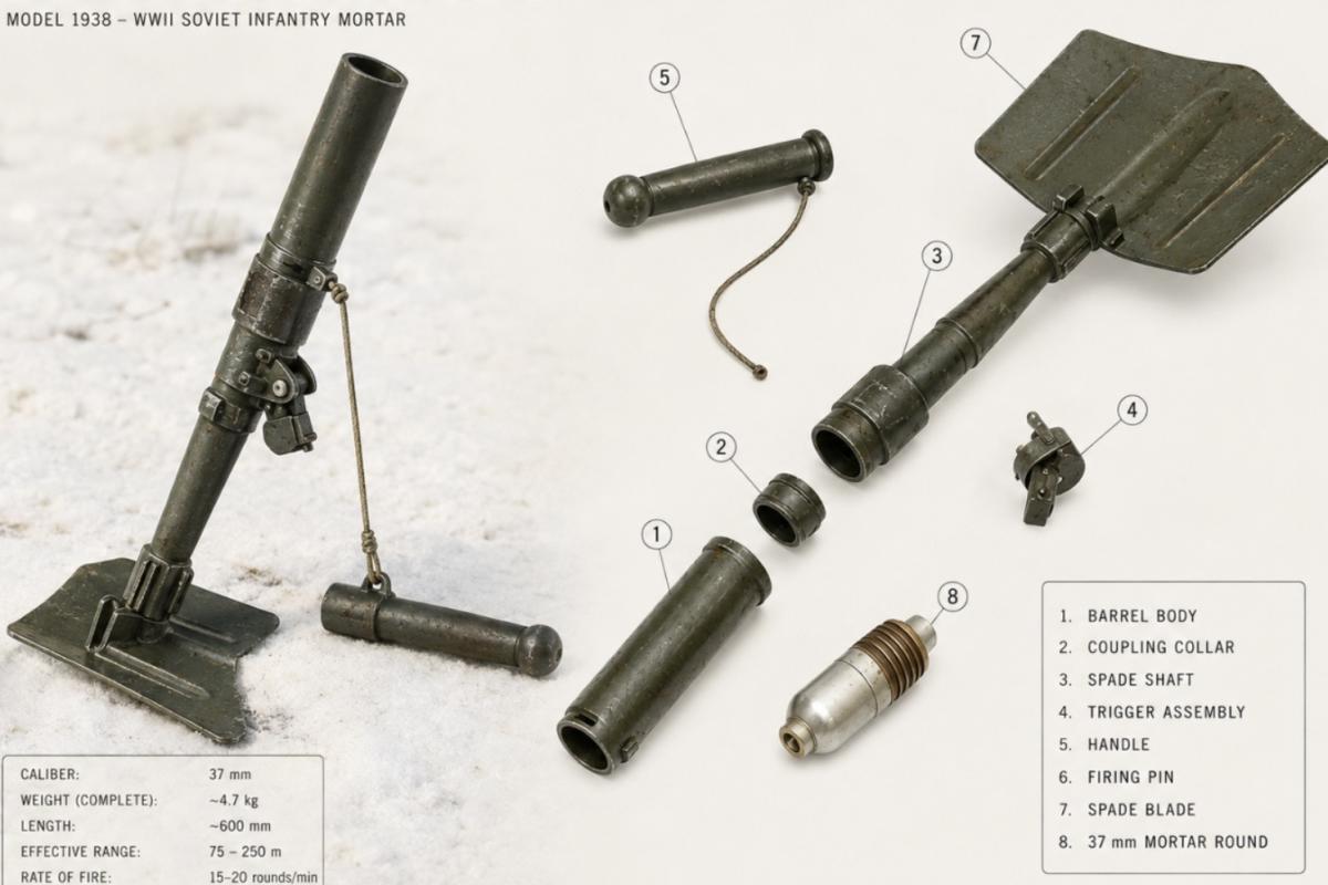 Russian ww11 shovel mortar 