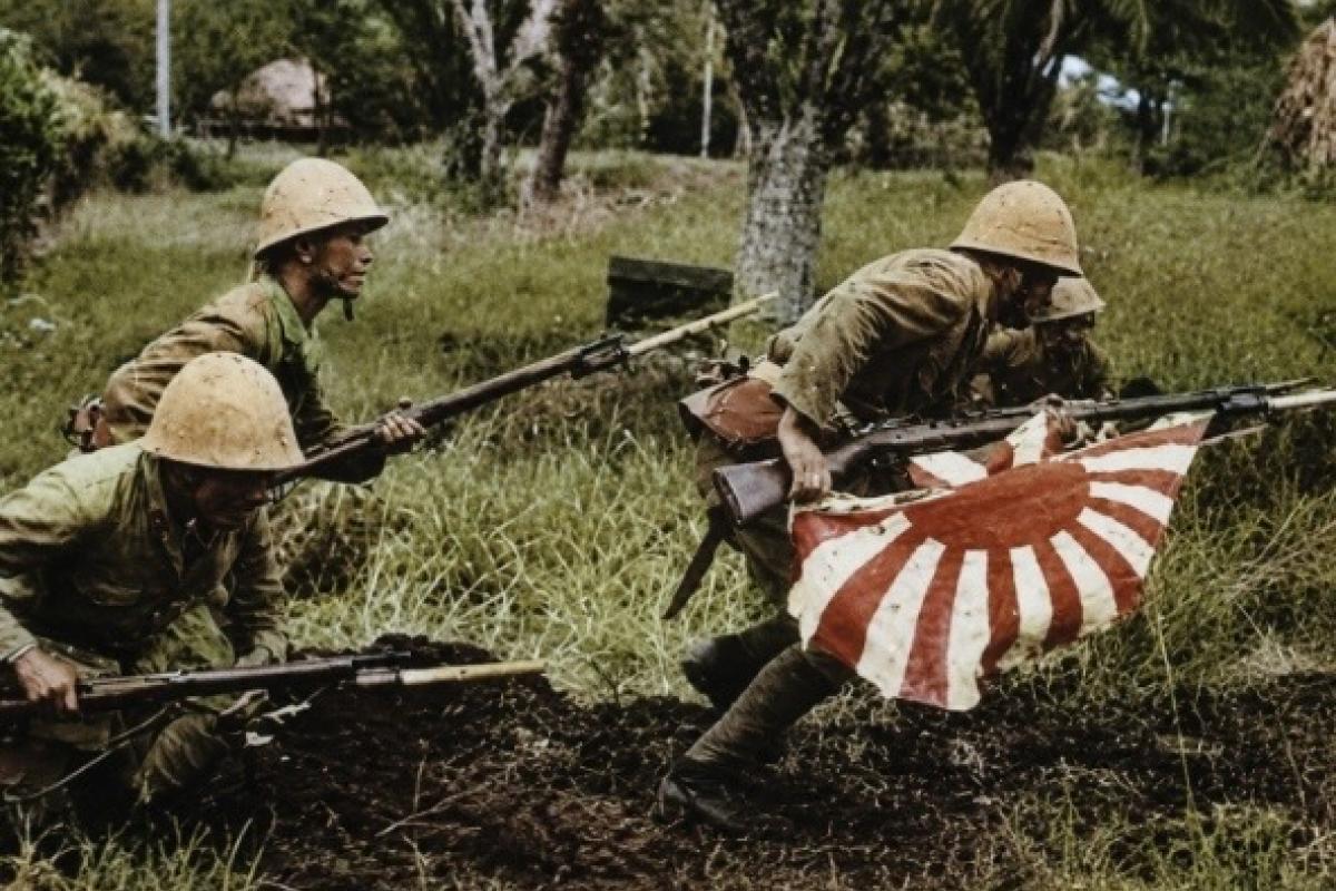 Japanese banzai charge Saipan