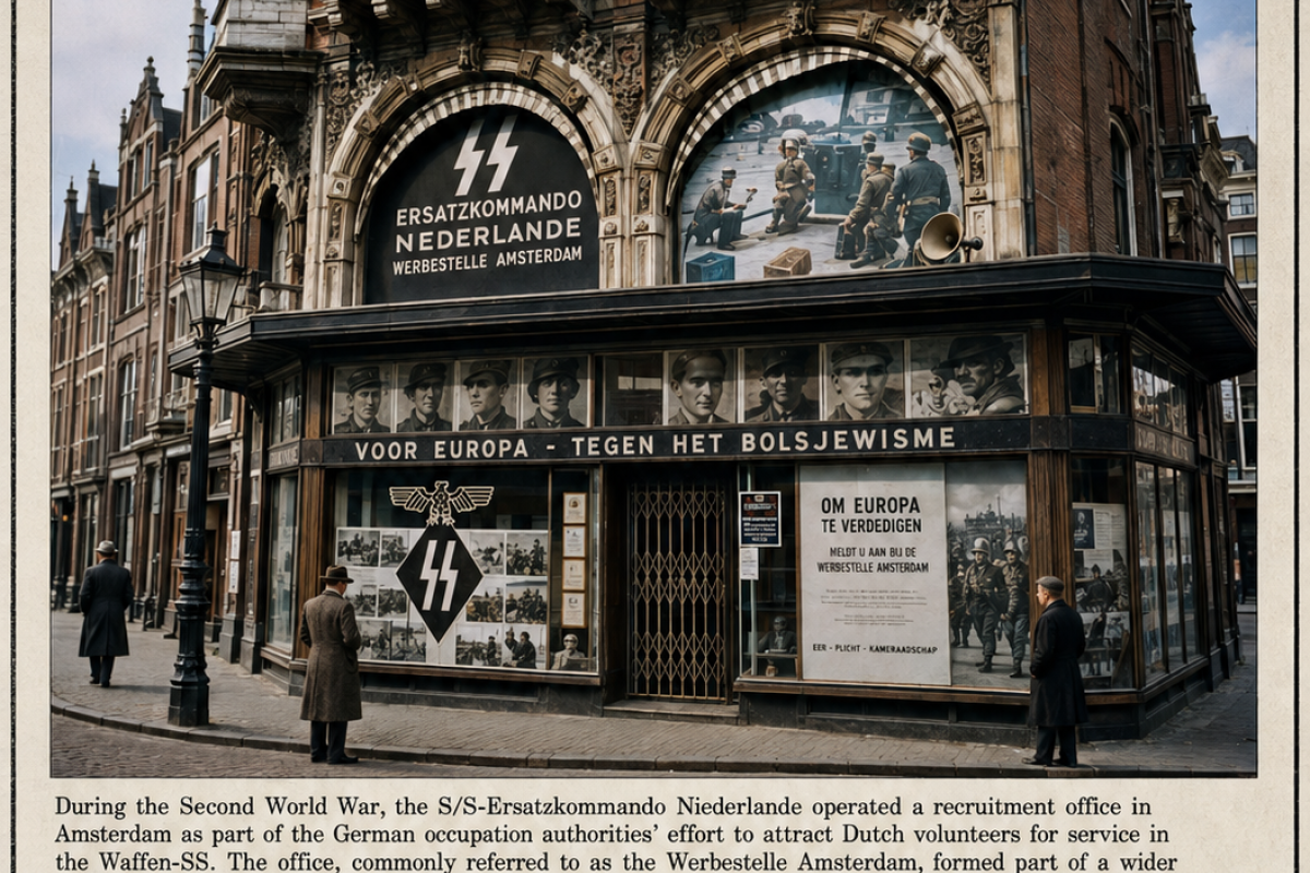 Recruitment office Netherlands ww2 nazi SS 